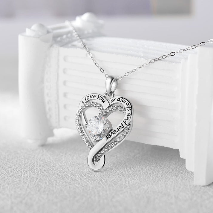 "To My Wife" Forever & Always Heart Necklace