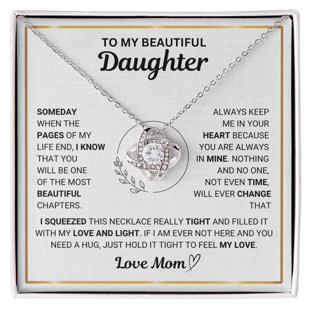 To My Beautiful Daughter " Always Keep Me in Your Heart " Love Mom