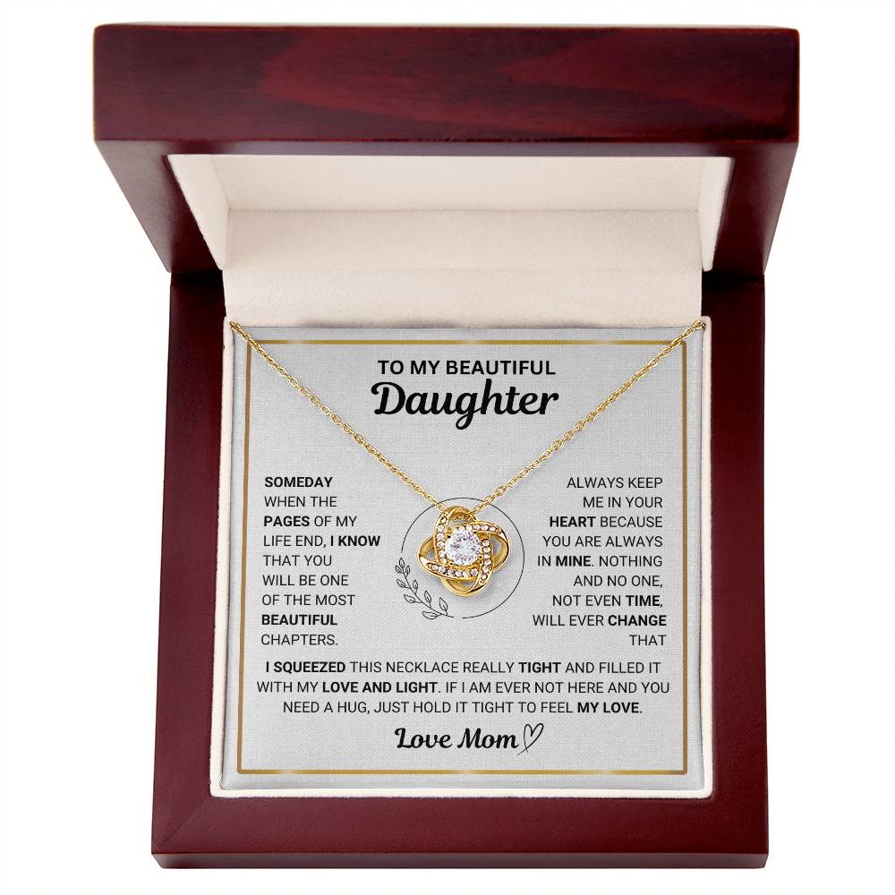 To My Beautiful Daughter " Always Keep Me in Your Heart " Love Mom
