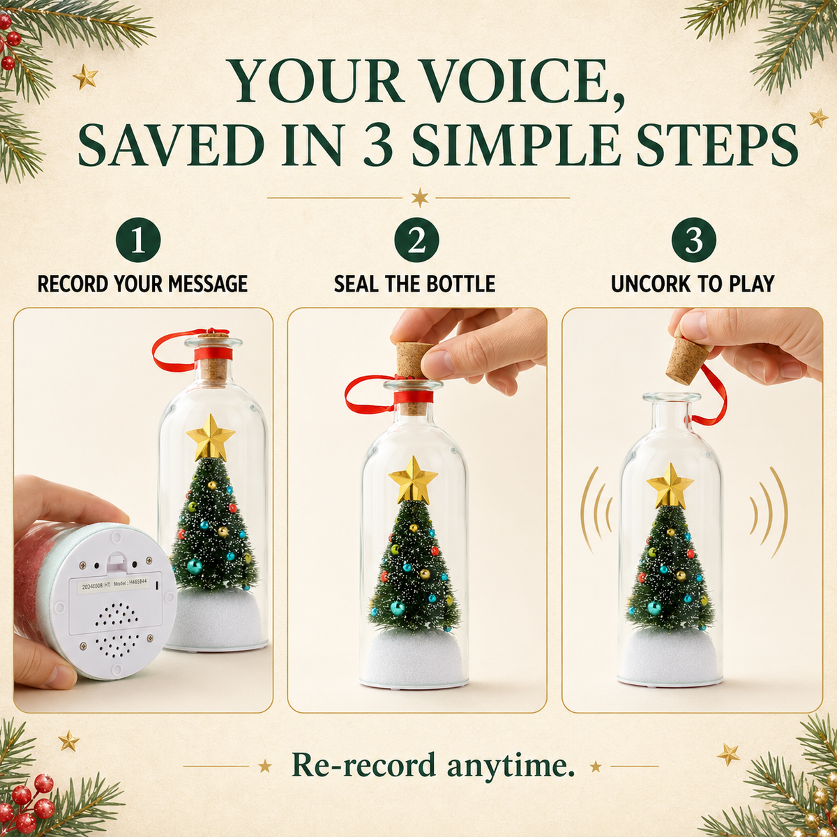 Cherish bond™ Record-a-Message Christmas Tree