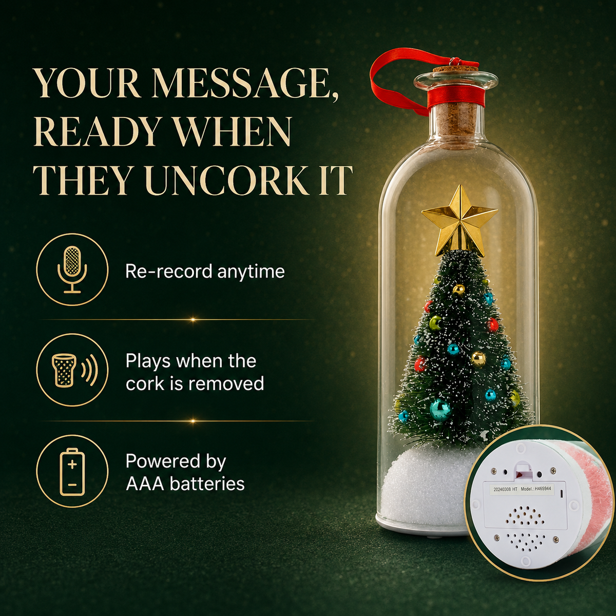 Cherish bond™ Record-a-Message Christmas Tree