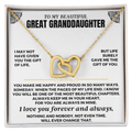 To My Great Granddaughter - Forever Linked Hearts - Gift Set - SS612