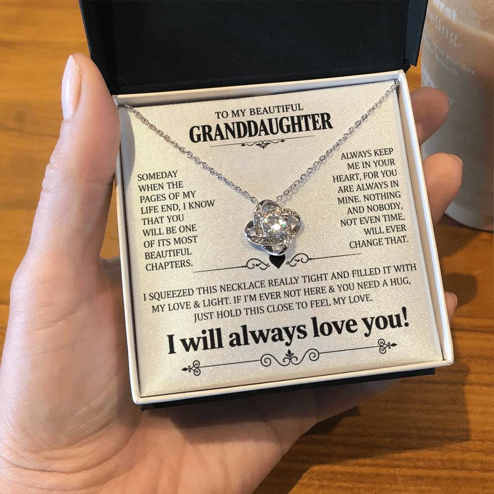 To My Granddaughter Gift From Grandpa, "Always keep me in your heart"