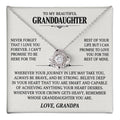 To My Granddaughter Gift From Grandpa, "Never Forget That I Love You"