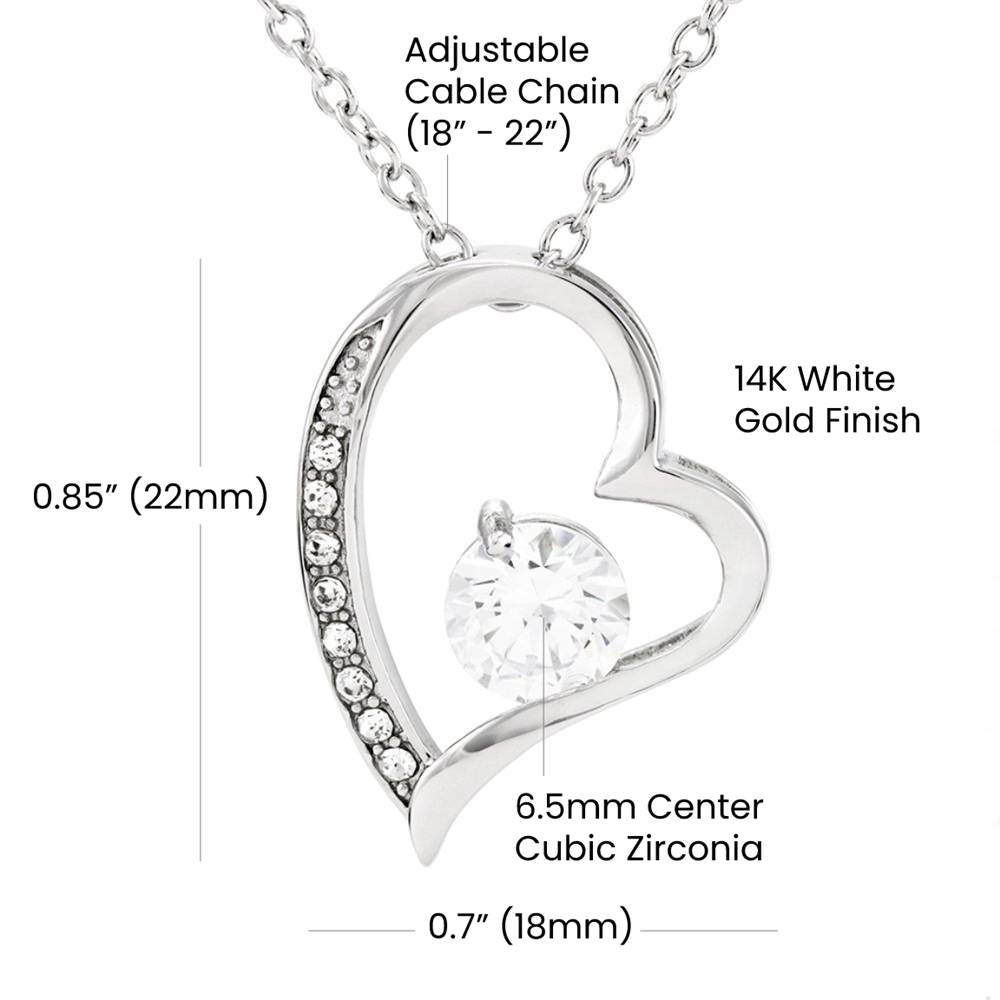 To My Daughter – Forever & Always My Litter Girl Necklace