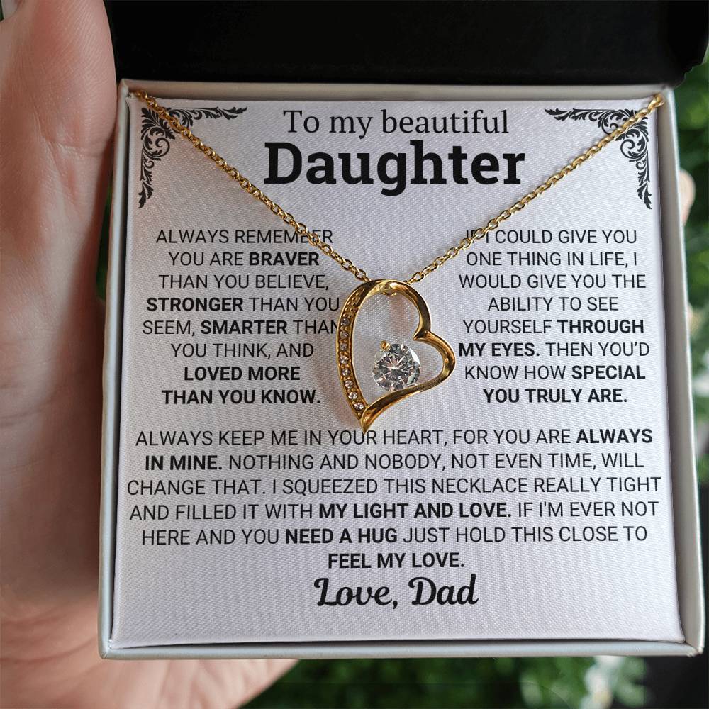 To My Daughter – Loved More Than You Know Necklace