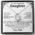 To My Daughter – Forever & Always My Litter Girl Necklace