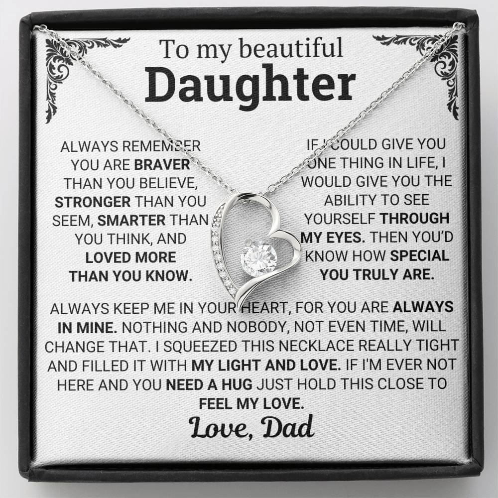 To My Daughter – Loved More Than You Know Necklace