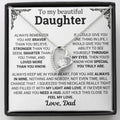 To My Daughter – Loved More Than You Know Necklace