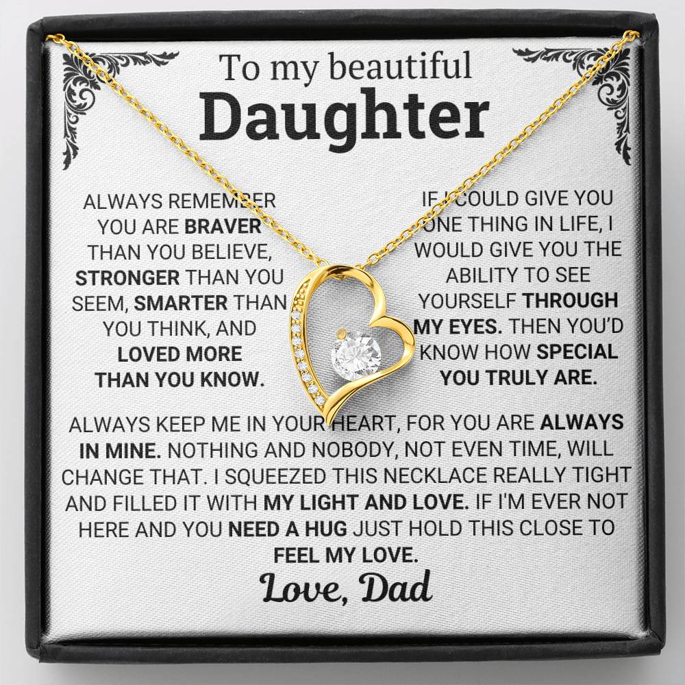 To My Daughter – Loved More Than You Know Necklace