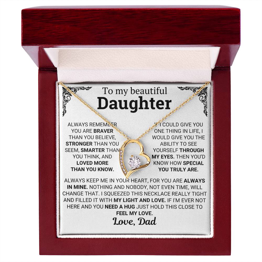 To My Daughter – Loved More Than You Know Necklace