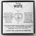 "To My Wife" Forever & Always Heart Necklace