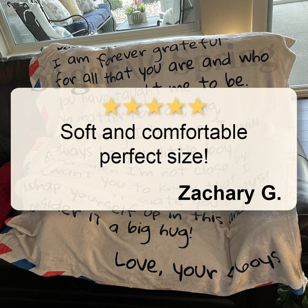 Dear Mom - From Son - Personalized Giant Love Letter Blanket - SS361