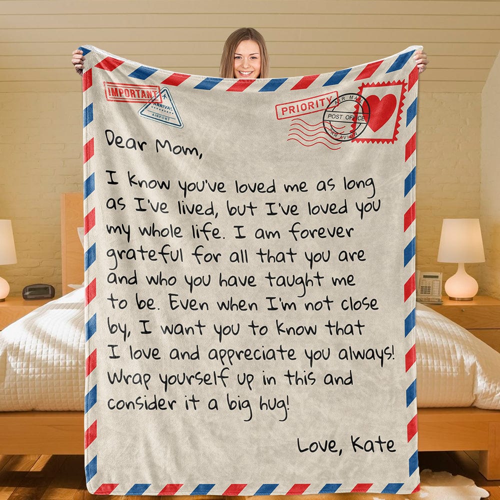 Dear Mom - Personalized Giant Love Letter Blanket - SS452