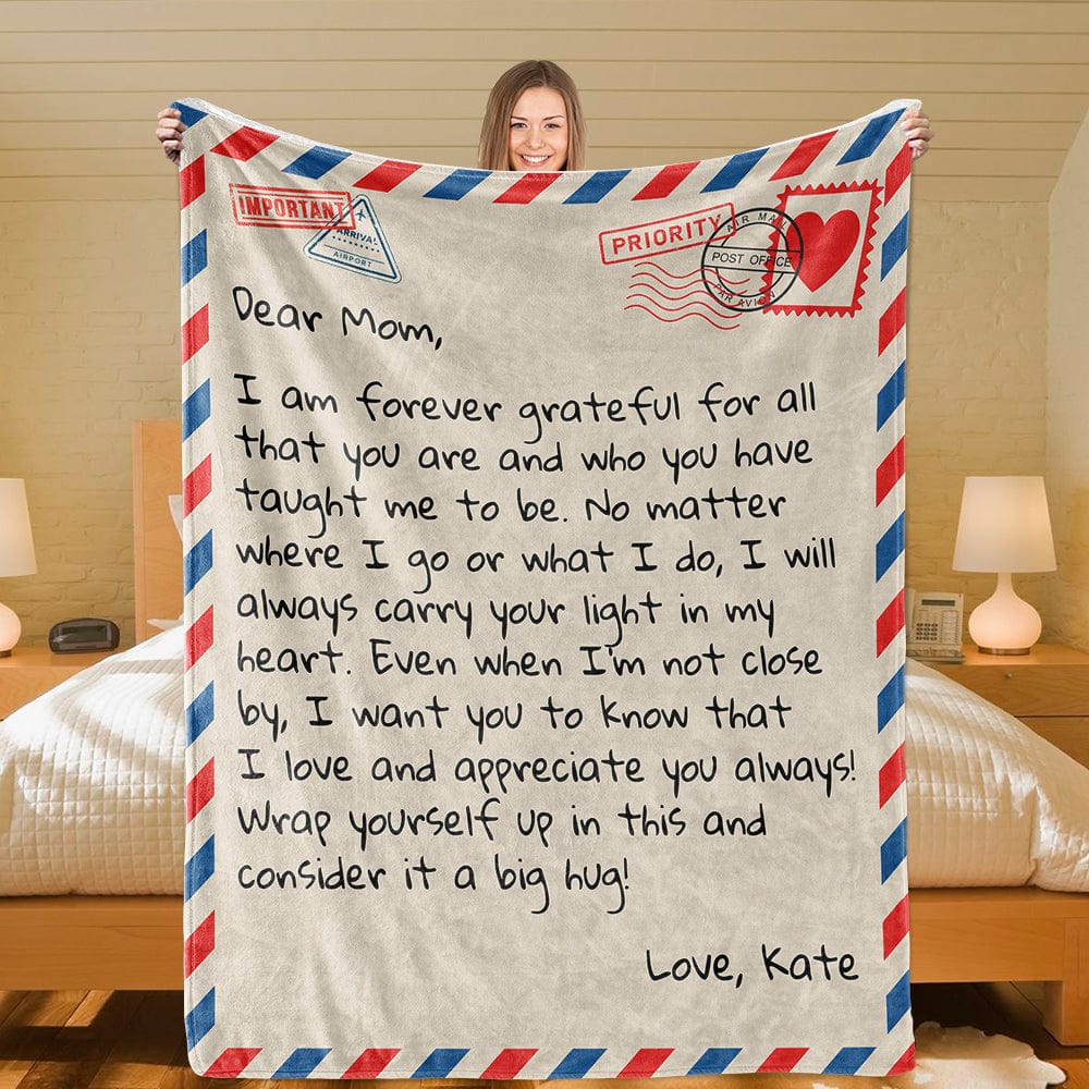 Dear Mom - Personalized Giant Love Letter Blanket - SS453