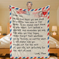 Dear Son - From Mom - Giant Love Letter Blanket - SS387