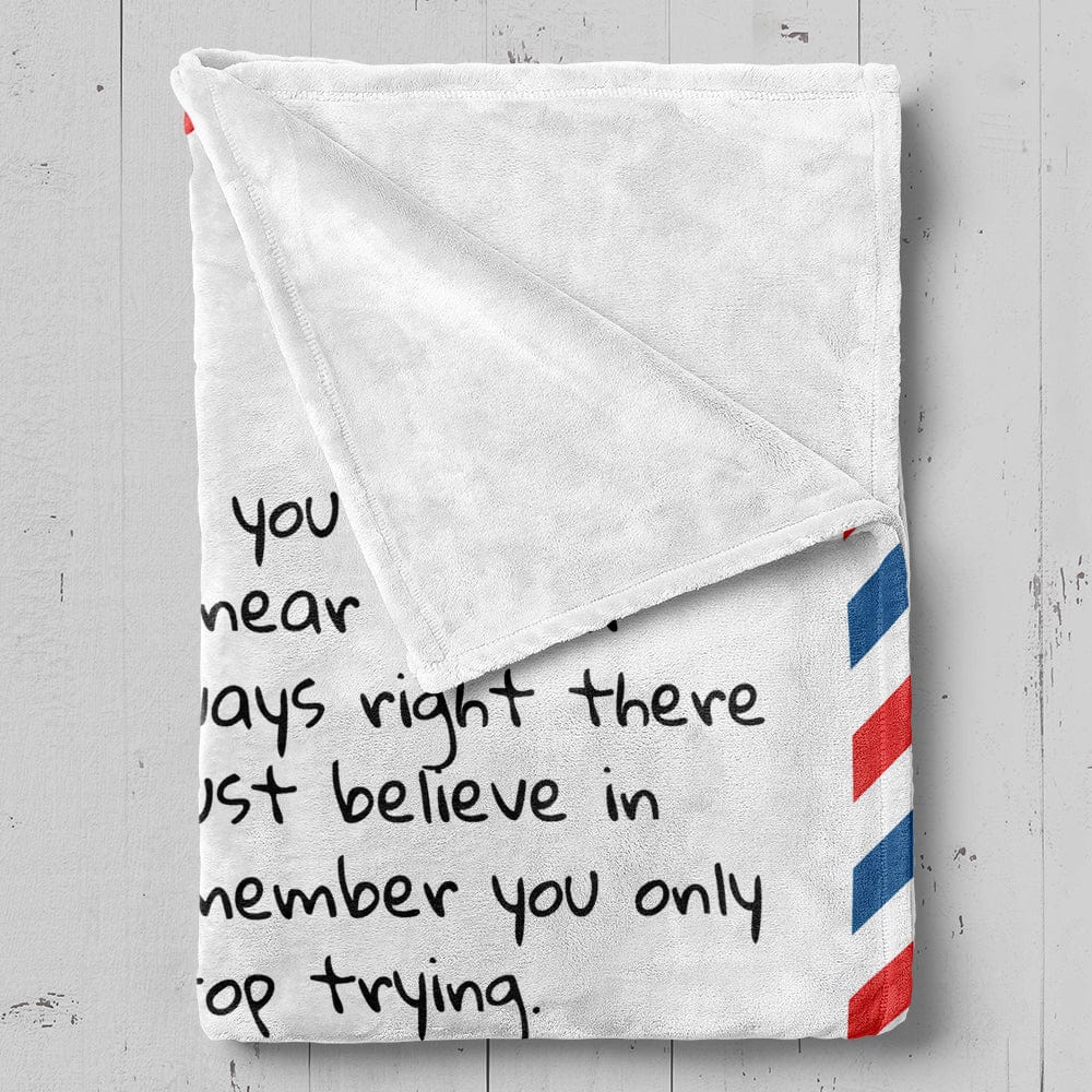 Dear Son - From Mom - Personalized Giant Love Letter Blanket - SS388