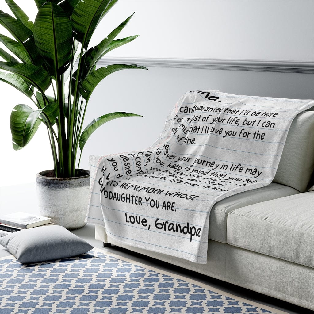 Granddaughter Love Note Style - Super Comfy Blanket - SS85