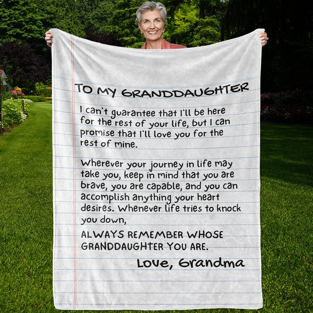 Granddaughter Love Note Style - Super Comfy Blanket - SS85