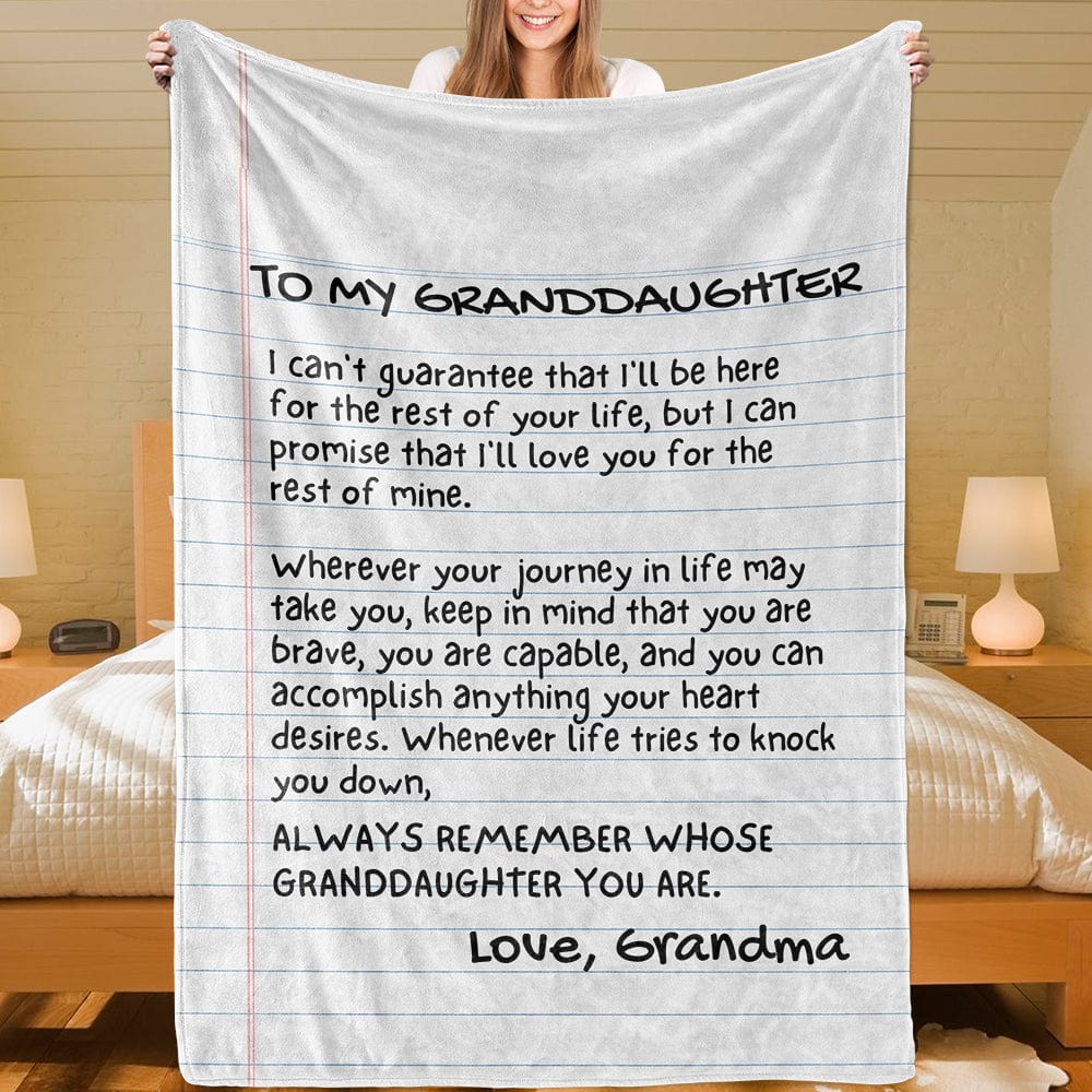 Granddaughter Love Note Style - Super Comfy Blanket - SS85