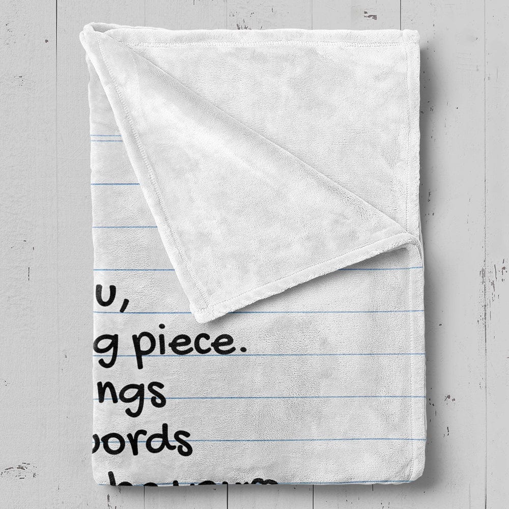 Personalized Giant Love Letter for Him - Comfy Blanket - SS344