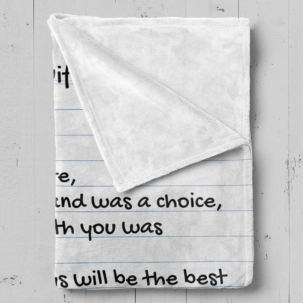 Personalized Giant Love Letter for Wife - Comfy Blanket - SS323