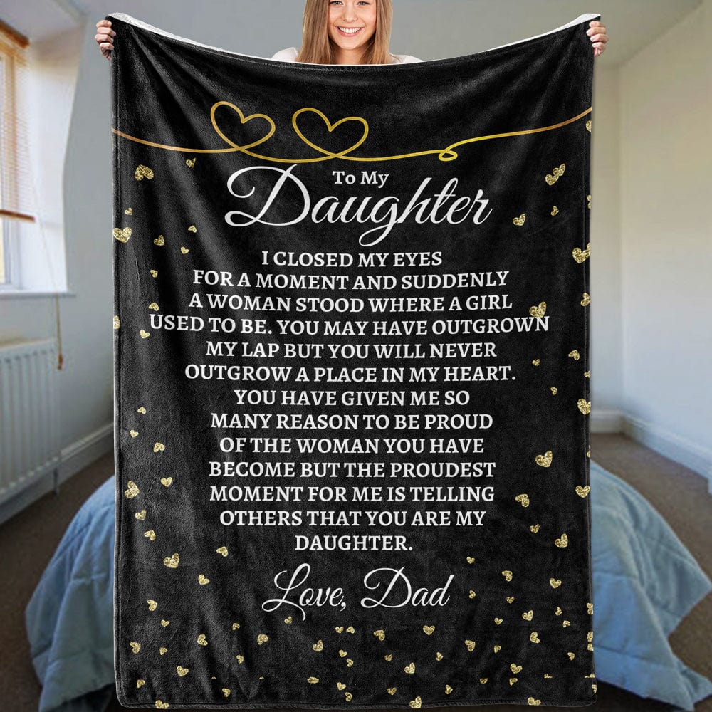 To My Daughter - Love, Dad - Super Comfy Blanket - SS45