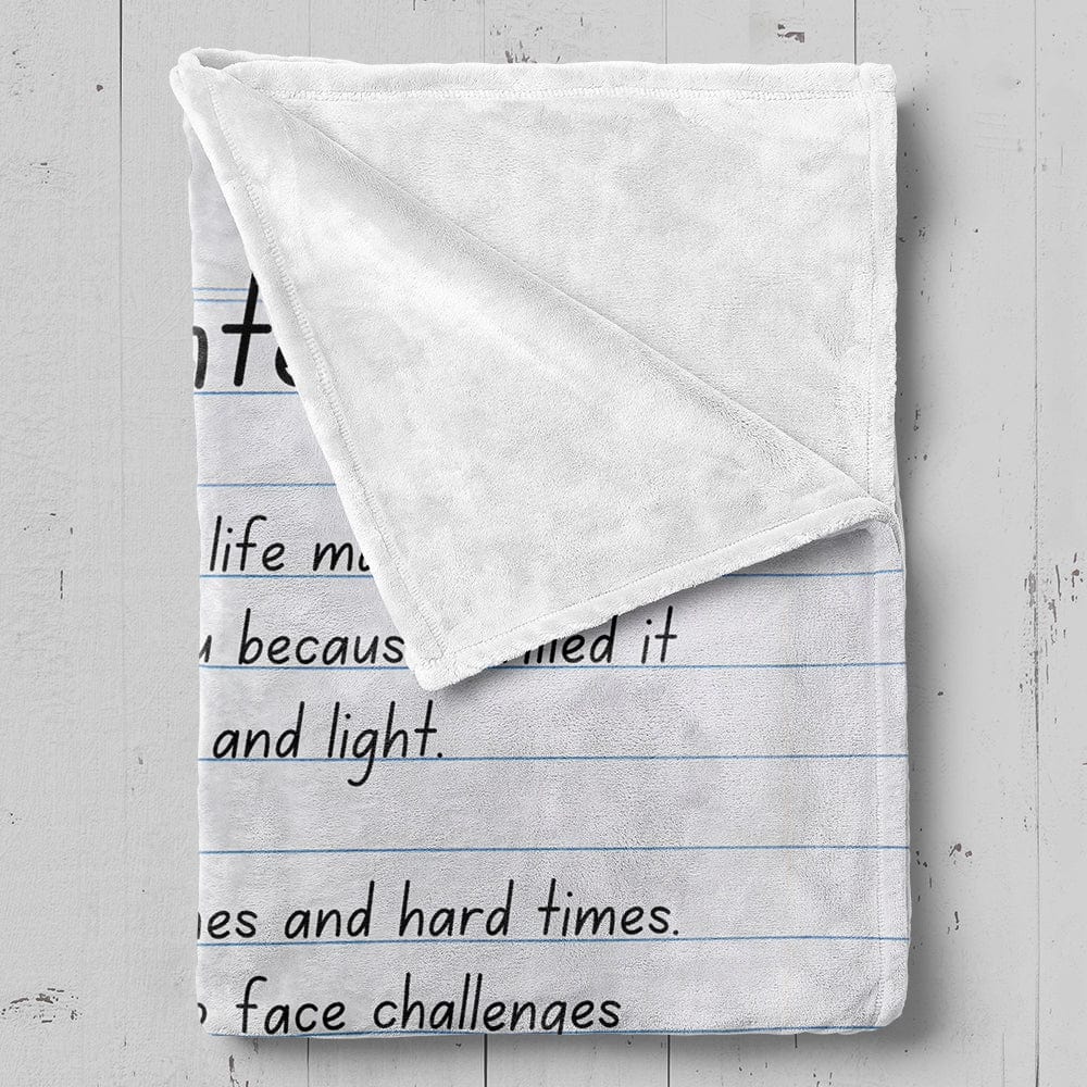 Daughter Blanket Gift From Mom With Message