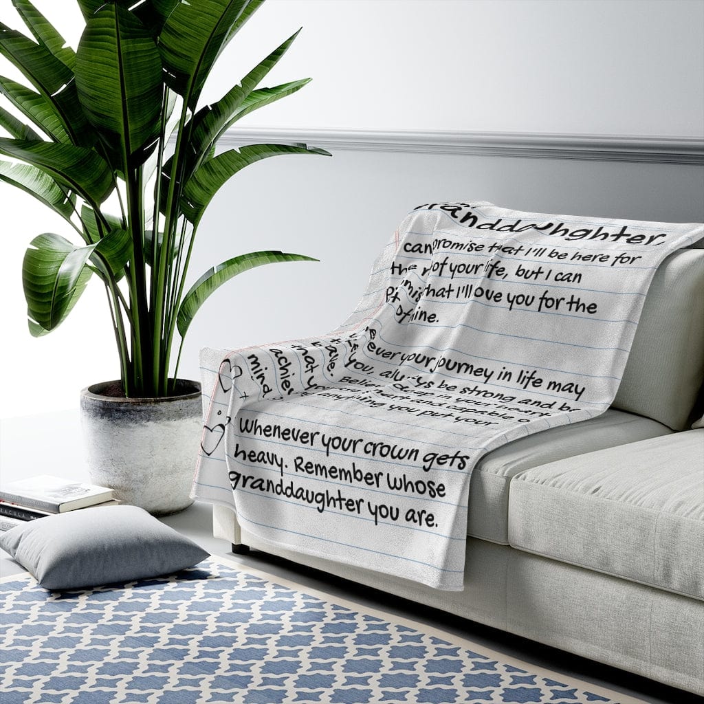 To My Granddaughter Love Note Blanket - SS127