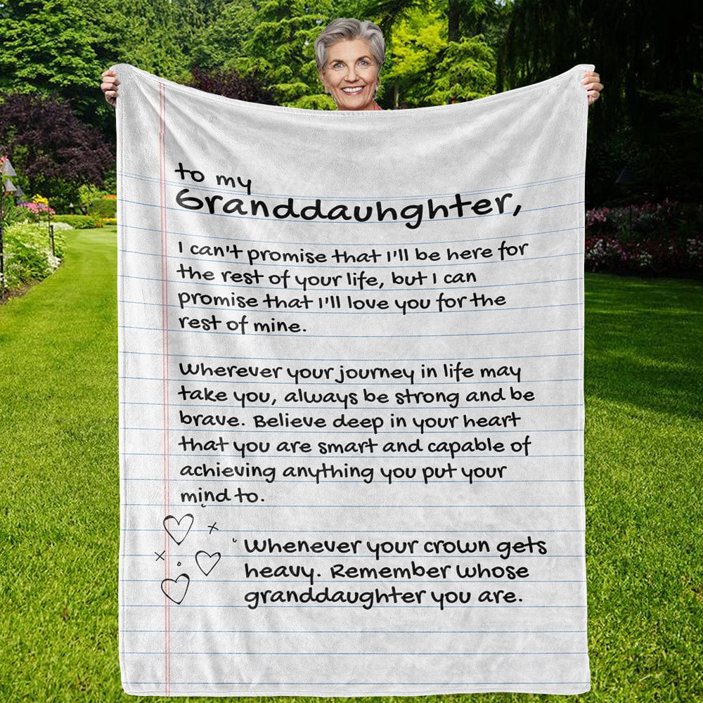 To My Granddaughter Love Note Blanket - SS127