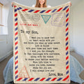 To My Son - Love, Mom - Super Comfy Blanket - SS74