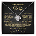 Wife Love Knot Necklace Gift From Husband With Message Card