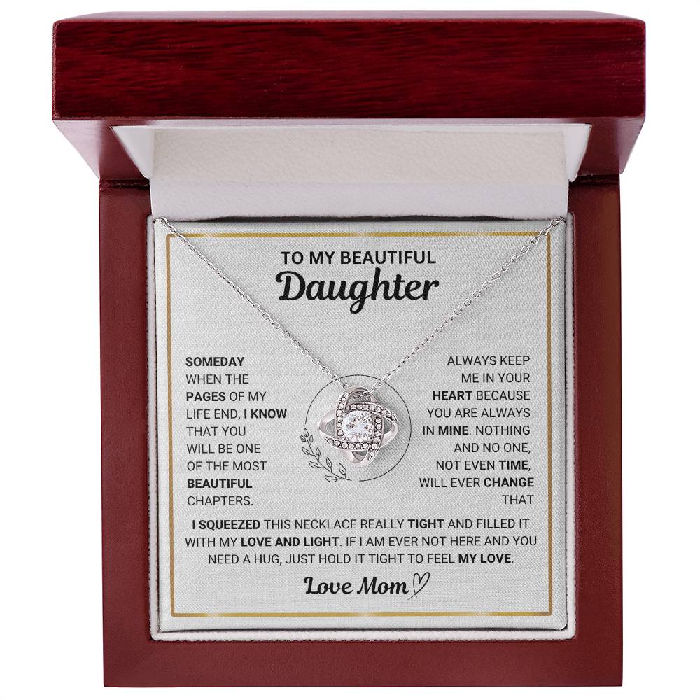 To My Beautiful Daughter " Always Keep Me in Your Heart " Love Mom