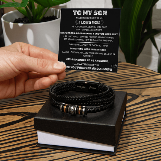 To My Son Forever Love Bracelet