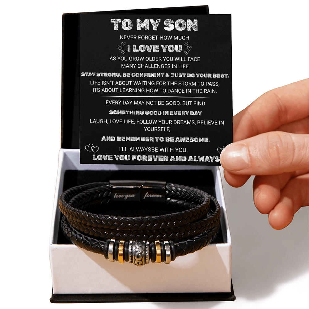 To My Son Forever Love Bracelet