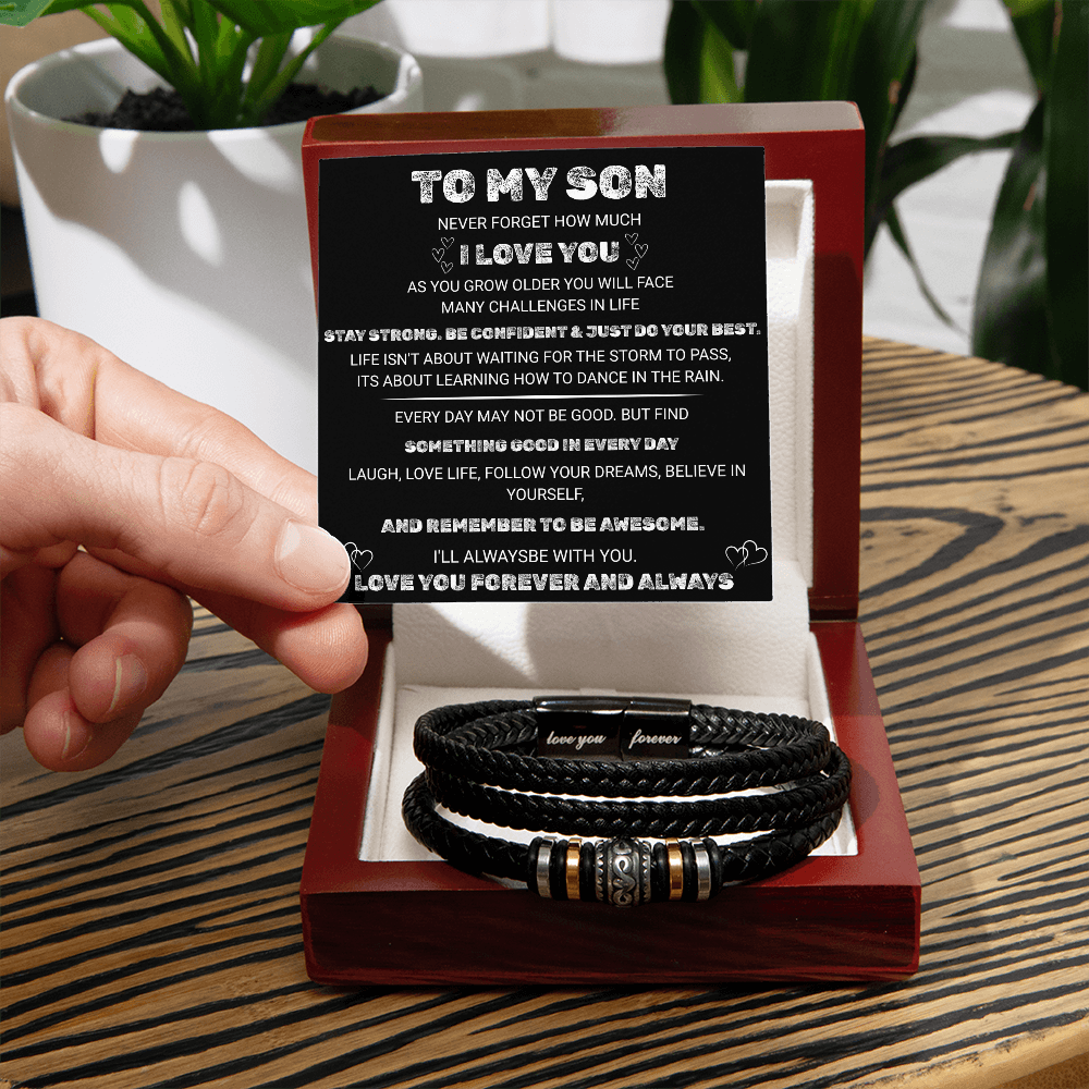 To My Son Forever Love Bracelet