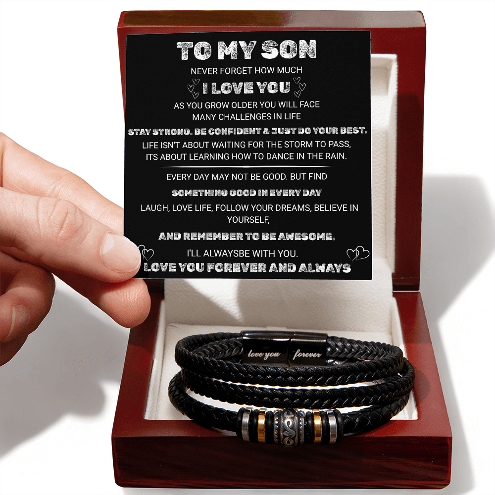 To My Son Forever Love Bracelet