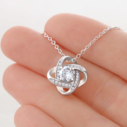 To My Wife Knot Necklace Gift From Husband – Message Card Included