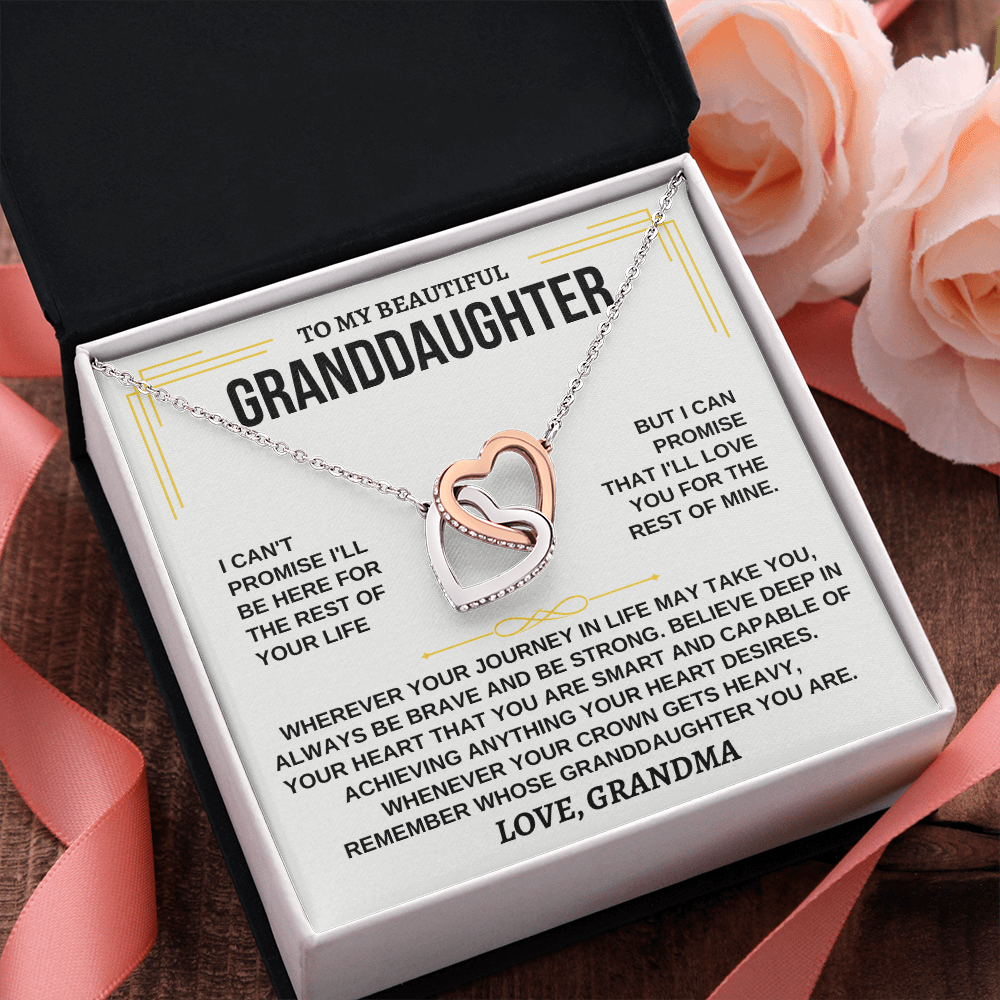 Keepsake message card for a granddaughter