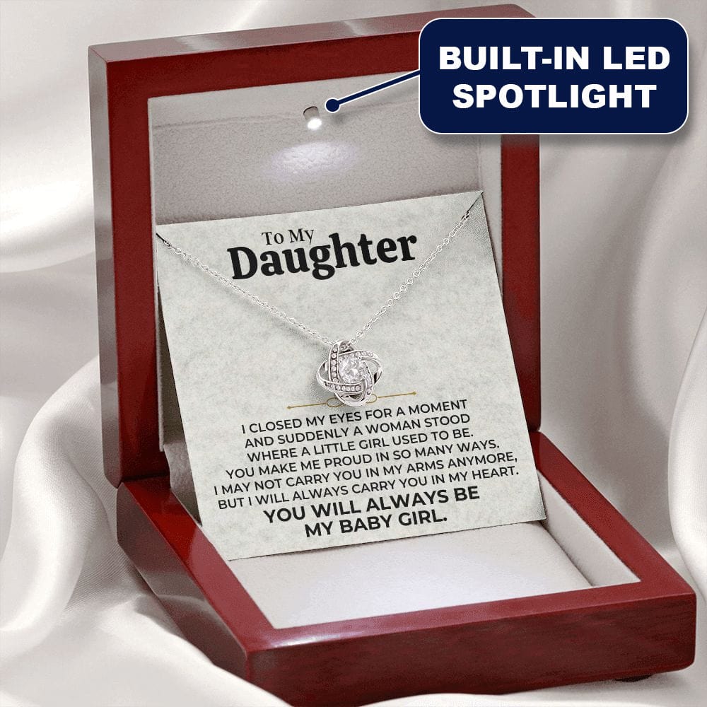 Daughter - Always Be My Baby Girl - Love Knot Gift Set - SS506