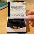 Dear Dad | From Daughter | Braided Bracelet - SS509