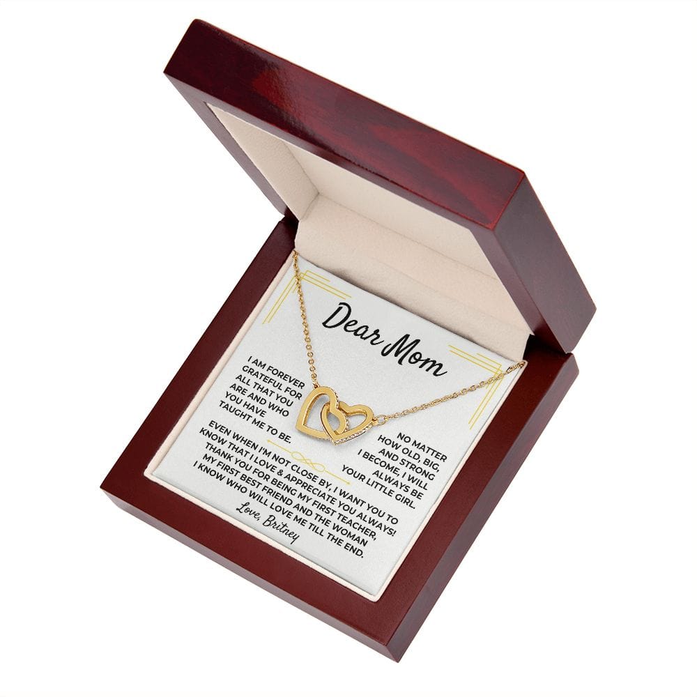 Dear Mom - From Daughter - Interlocked Hearts Gift Set - SS381