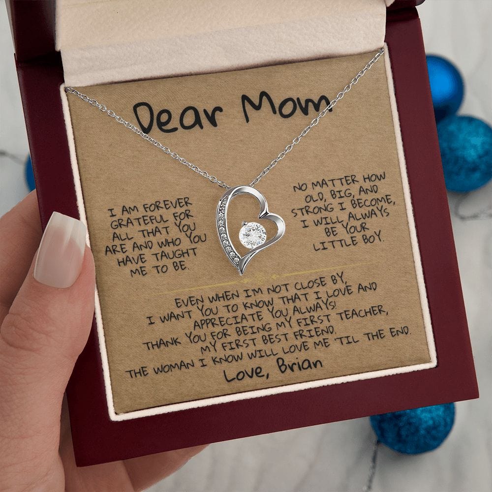 Dear Mom - From Son - Necklace Gift Set - SS368
