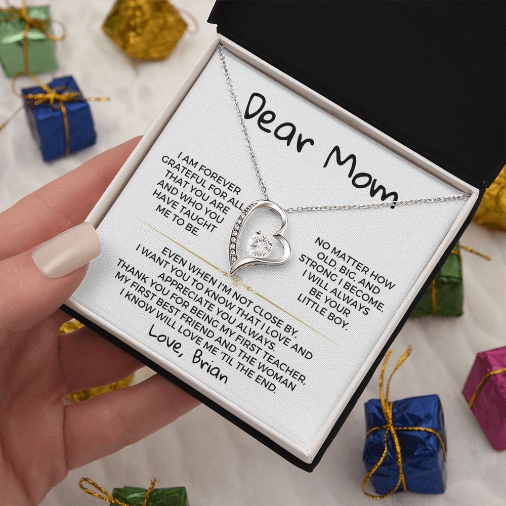Dear Mom - From Son - Necklace Gift Set - SS368V2