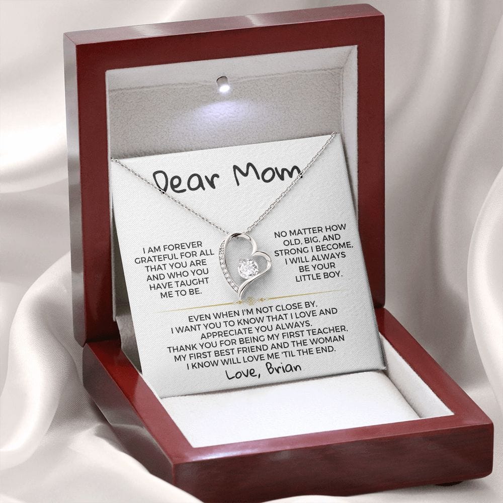 Dear Mom - From Son - Necklace Gift Set - SS368V2
