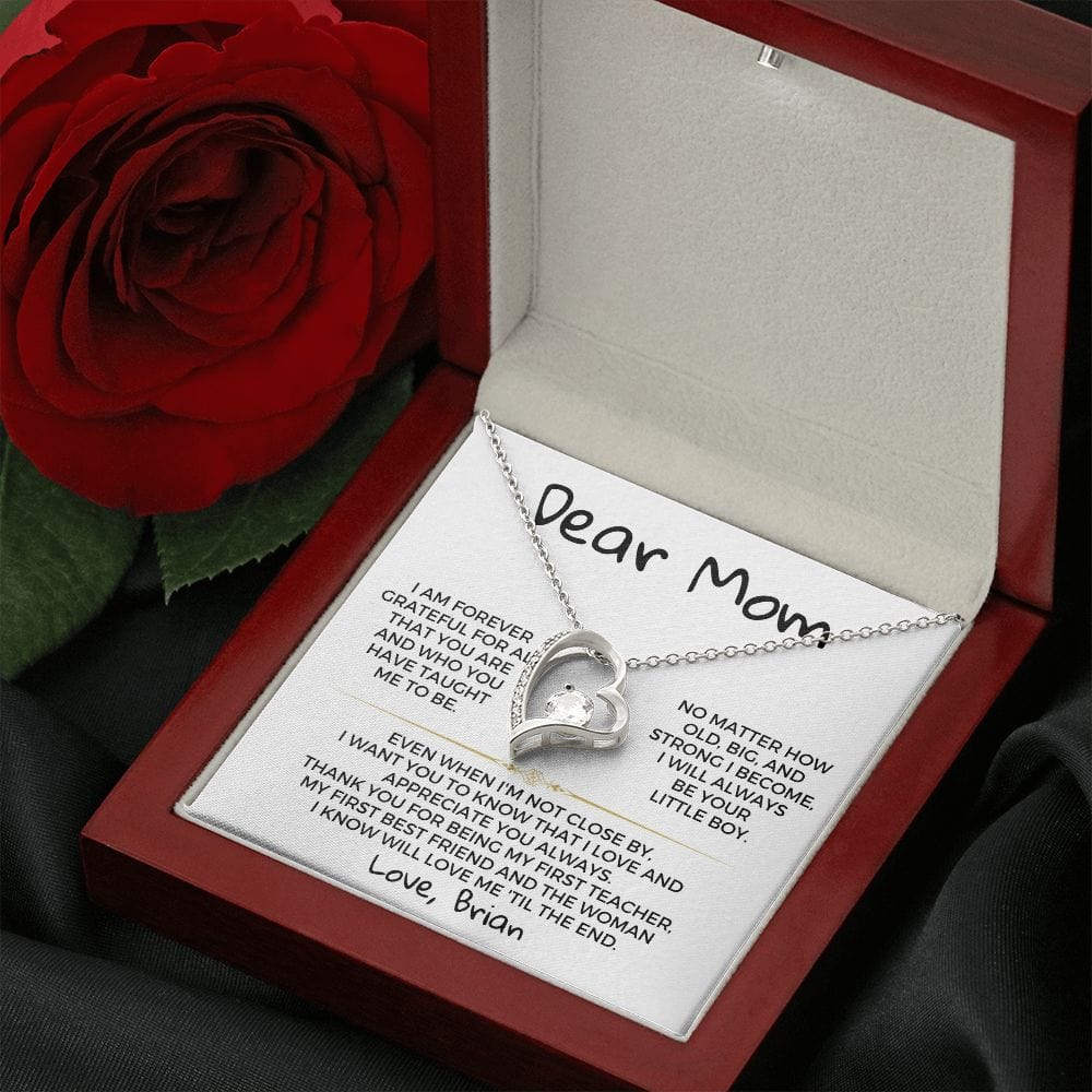 Dear Mom - From Son - Necklace Gift Set - SS368V2