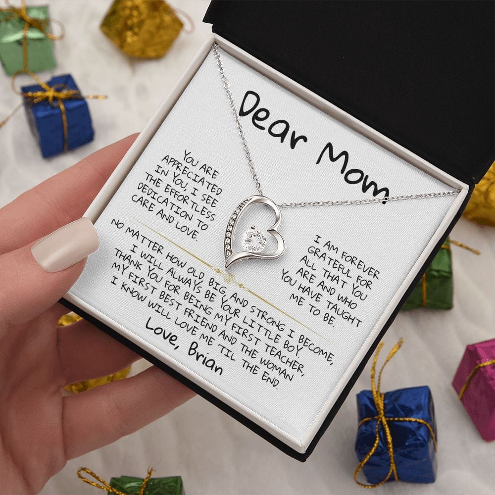 Dear Mom - From Son - Necklace Gift Set - SS370