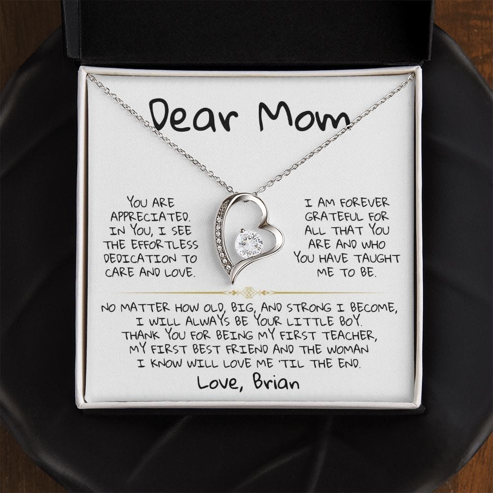 Dear Mom - From Son - Necklace Gift Set - SS370