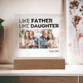 Like Father - Like Daughter - Personalized Acrylic Plaque - AC02