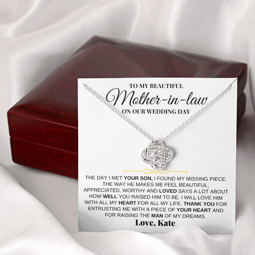 Mother-In-Law - Love Knot Personalized Gift Set - SS211